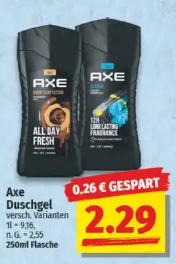 NP Discount Axe Duschgel Angebot