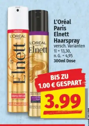 NP Discount L'Oréal Paris Elnett Haarspray Angebot