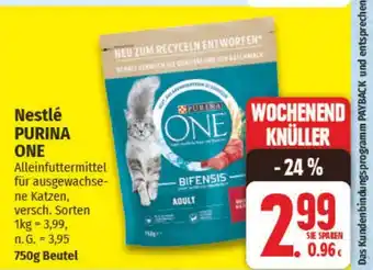 NP Discount Nestlé PURINA ONE Alleinfuttermittel Angebot