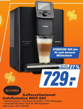 K+B Expert NIVONA Kaffeevollautomat CafeRomatica NICR 820 Angebot