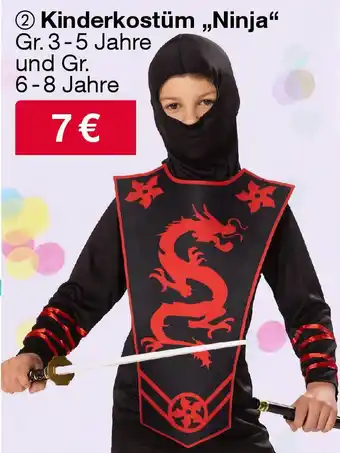 Woolworth Kinderkostüm,,Ninja" Angebot