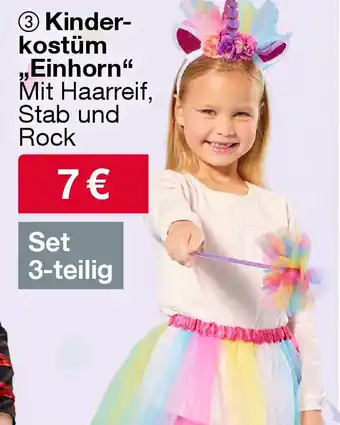 Woolworth Kinder- kostüm ,,Einhorn" Angebot