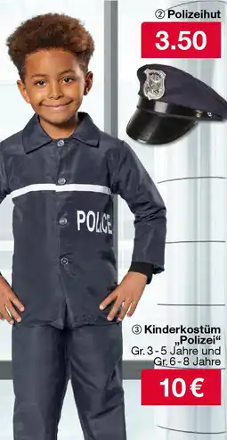 Woolworth Kinderkostüm .,Polizei" Angebot