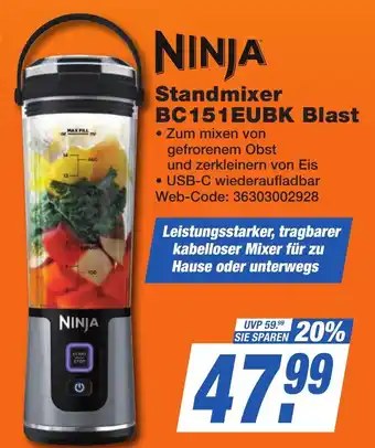 K+B Expert NINJA Standmixer BC151EUBK Blast Angebot