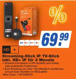 K+B Expert HD + Streaming-Stick IP TV-Stick inkl. HD+ IP für 3 Monate Angebot