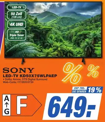 K+B Expert SONY LED-TV KD50X75WLPAEP Angebot