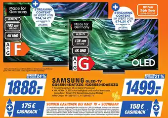 K+B Expert SAMSUNG OLED-TV GQ65S94DATXZG /GQ55S94DAEXZG Angebot