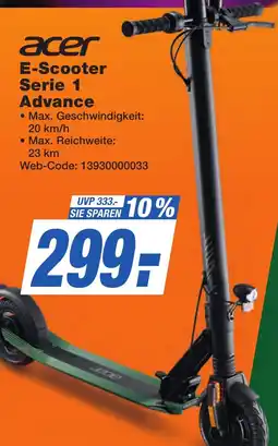 K+B Expert acer E-Scooter Serie 1 Advance Angebot