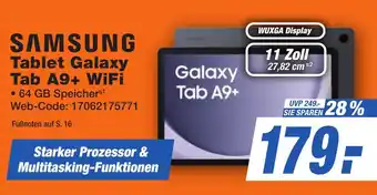 K+B Expert SAMSUNG Tablet Galaxy Tab A9+ WiFi Angebot