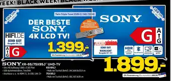 Euronics XXL Sony XR-65/75X95J UHD TV Angebot