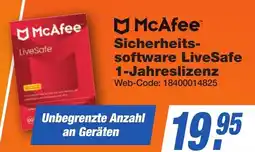 K+B Expert McAfee Sicherheits- software LiveSafe 1-Jahreslizenz Angebot