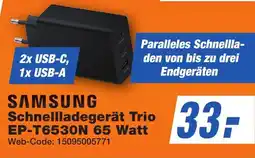 K+B Expert SAMSUNG Schnellladegerät Trio EP-T6530N 65 Watt Angebot