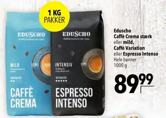 CITTI Markt Eduscho Caffè Crema stærk eller mild, Caffè Variation eller Espresso Intenso Angebot