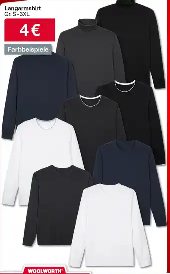 Woolworth Langarmshirt Angebot