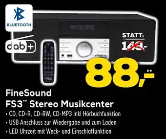 Euronics XXL FineSound FS3 Stereo Musikcenter Angebot