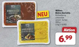 Combi Willms Bistro Gerichte Angebot