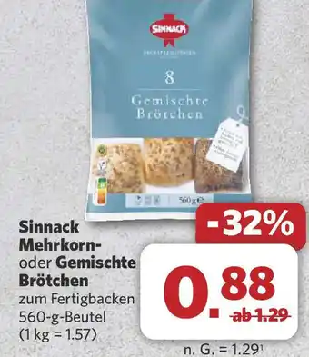 Combi Sinnack Mehrkorn- oder Gemischte Brötchen Angebot