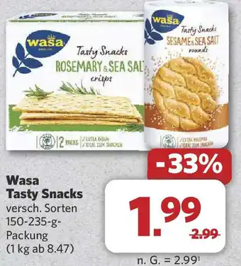 Combi Wasa Tasty Snacks Angebot