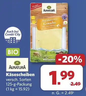 Combi ALNATURA Käsescheiben Angebot