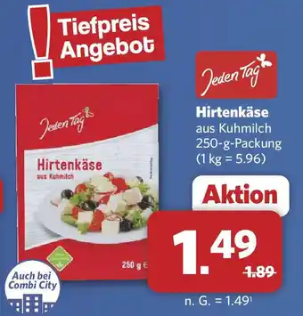 Combi Jeden Tag Hirtenkäse Angebot