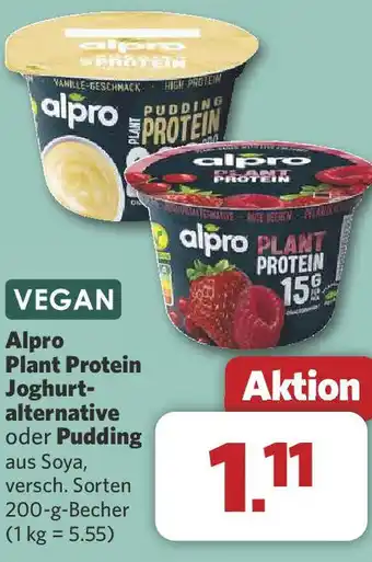 Combi VEGAN Alpro Plant Protein Joghurt- alternative oder Pudding Angebot