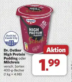 Combi Dr. Oetker High Protein Pudding oder Milchreis Angebot