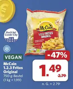 Combi VEGAN McCain 1.2.3 Frites Original Angebot