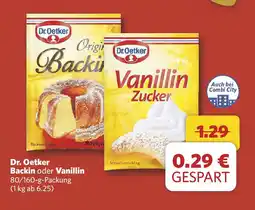 Combi Dr. Oetker Backin oder Vanillin Angebot