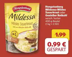 Combi Hengstenberg Mildessa Mildes Sauerkraut oder Genießer Rotkohl Angebot