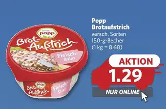 Combi Popp Brotaufstrich Angebot