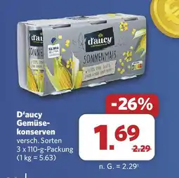 Combi D'aucy Gemüse- konserven Angebot