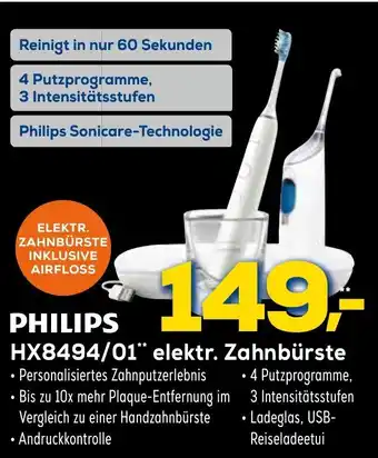 Euronics XXL Philips HX 8494/01  Elektrische Zahnbürste Angebot