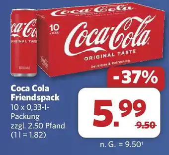 Combi Coca Cola Friendspack Angebot