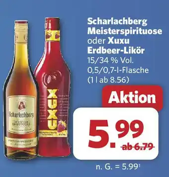 Combi Scharlachberg Meisterspirituose oder Xuxu Erdbeer-Likör Angebot