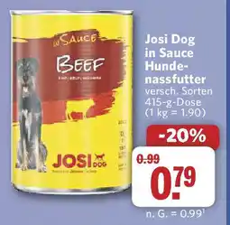 Combi Josi Dog in Sauce Hunde- nassfutter Angebot