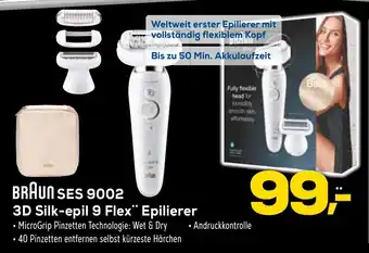 Euronics XXL Braun SES 9002 3D Silk-epil 9 Flex Epilierer Angebot