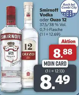 Combi Smirnoff Vodka oder Ouzo 12 Angebot