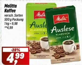 Simmel Melitta Kaffee Angebot