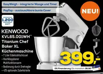 Euronics Kenwood KVL65.001WH Titanium Chef Baker XL Küchenmaschine Angebot