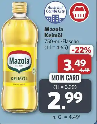 Combi Mazola Keimöl Angebot