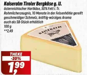 Simmel Kaiseralm Tiroler Bergkäse g. U. Angebot