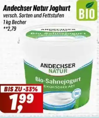 Simmel Andechser Natur Joghurt Angebot