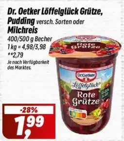 Simmel Dr. Oetker Löffelglück Grütze, Pudding oder Milchreis Angebot