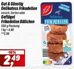 Simmel Gut & Günstig Delikatess Frikadellen oder Geflügel Frikadellen Bällchen Angebot