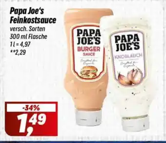 Simmel Papa Joe's Feinkostsauce Angebot