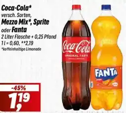 Simmel Coca-Cola Mezzo Mix, Sprite oder Fanta Angebot