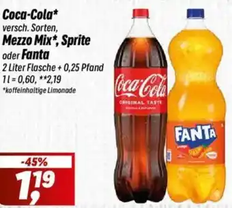 Simmel Coca-Cola Mezzo Mix, Sprite oder Fanta Angebot