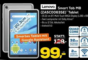 Euronics Lenovo Smart Tab M8 (ZA5C0063SE) Tablet Angebot