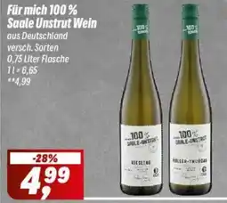 Simmel Für mich 100% Saale Unstrut Wein Angebot