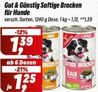 Simmel Gut & Günstig Saftige Brocken für Hunde Angebot